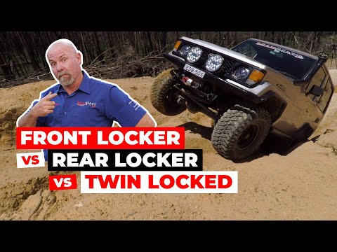 Front Locker vs Rear Locker vs Twin locked Differential - Off Road test comparison