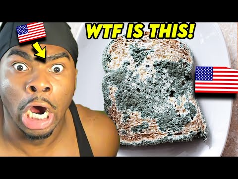 Dumb American reacts to American Foods that are ILLEGAL in other Countries.. **WTF**