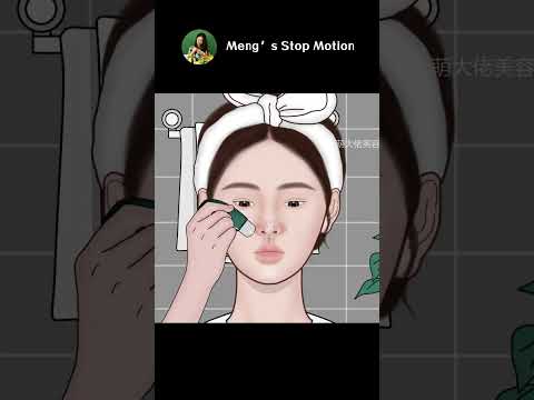 ASMR Skincare Animation | Satisfying Squeeze Blackheads! | Meng's Stop Motion