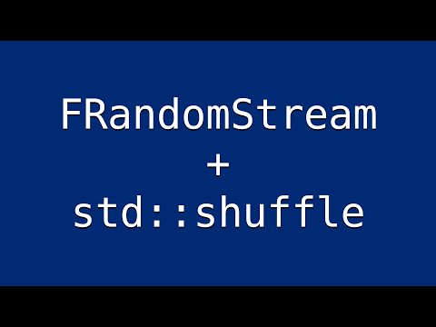UE5 - Shuffle an Array Using RandomStream