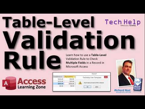 How to use a Table-Level Validation Rule to Check Multiple Fields in a Record in Microsoft Access