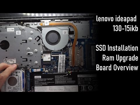 lenovo ideapad 130-15ikb SSD and Ram Installation