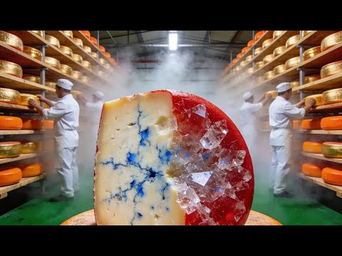 lnside the Cave-Aged Cheese Factory–How Rare Maturation Creates Million-Dollar Pieces |Full Process