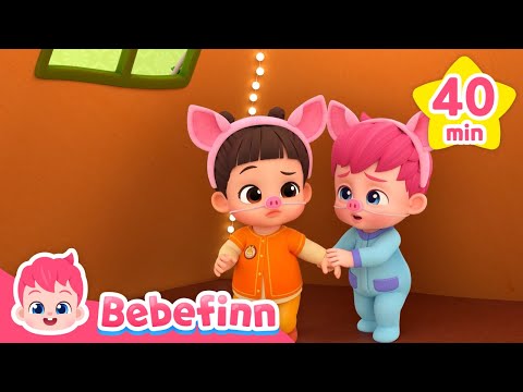 👻 Knock, Knock, Who's There? Oh No, A Spooky Monster?ㅣSongs and Stories Compilation @Bebefinn