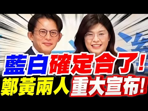 【完整全紀錄－字幕版】藍白確定合了！黃國昌、鄭麗文二人～重大宣布！1119鄭黃會-公開高峰會談#柯文哲#藍白合