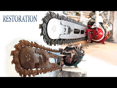 Восстановление старой бензопилы из 1970-х | Old chainsaw restoration