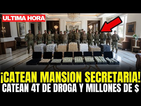MURCIÉLAGOS CATEAN la MANSIÓN de la SECRETARIA de MANZO: COGEN 4T de DROGA y MILLONES en EFECTIVO