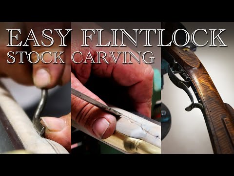 Simple Longrifle Stock Carving and Mouldings for your Muzzle Loader Kit