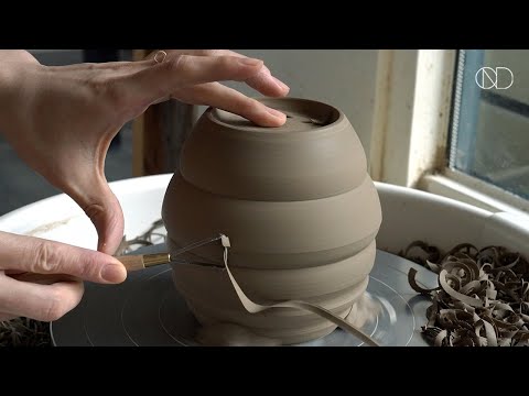 물레로 만드는 도자기 화병 : Making a ceramic vase on the Wheel [ONDO STUDIO]