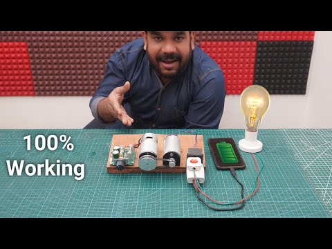 Mini Powerful Generator घर पर कैसे बनाये | Homemade Generator