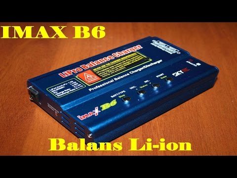 Imax B6, зарядка литиевых батарей, балансировка