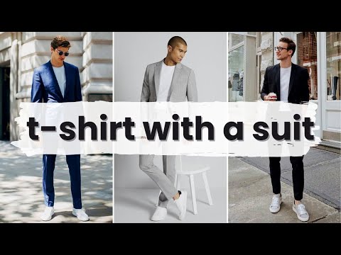 Breaking Stereotypes: How to Wear a T-Shirt with a Suit [Colors & Outfit Examples]