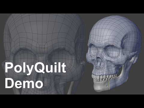 PolyQuilt Retopology Tool Tutorial | Blender 3D