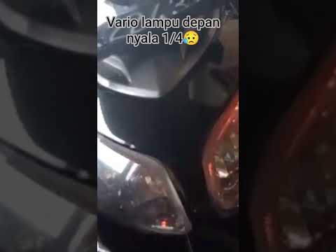 ada yang tahu ini kenapa lampu depan nyalanya cuma 1/4 watt #lampu #bohlam #vario