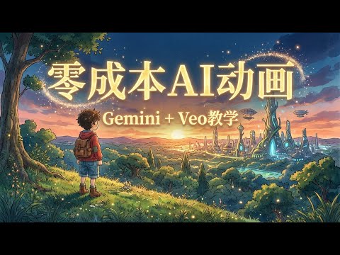 零成本AI動畫製作！解決人物不一致/口型難題 (Gemini + Veo 全流程教學) | 零成本AI动画制作！解决人物不一致/口型难题 (Gemini + Veo 全流程教学)