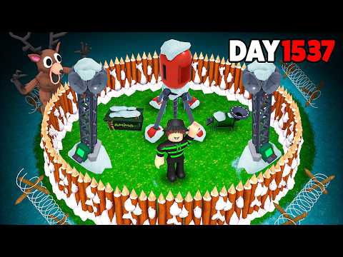 I Built The SAFEST SNOW BASE In 99 Nights In The Forest!