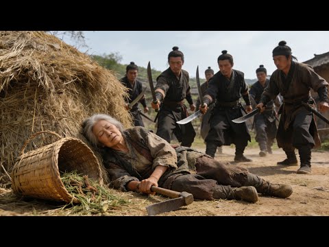 Kung Fu Film! The old woman faking death was the strongest, instantly eliminating all her enemies!