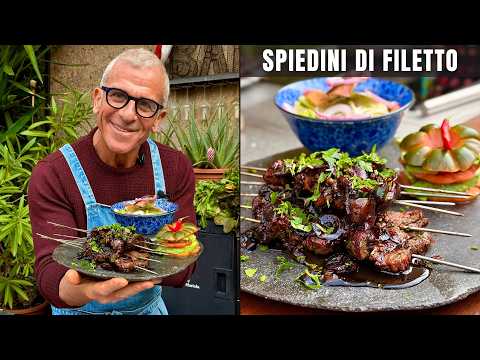Gli SPIEDINI DI CARNE non ti vengono succosi? FALLI COSÌ! Ricetta di Chef Max Mariola