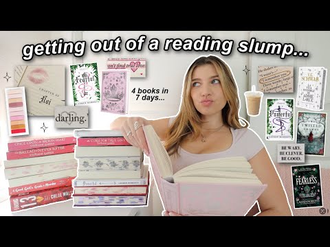 getting back into my READING ERA ₊˚⊹ | reading as many books as i can in ONE week!