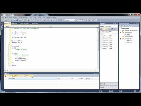 C++ Tutorial 20-1 - Classes and Object-Oriented Programming (Part 1)