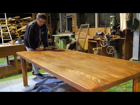[Complete] A Giant Table Is Born: Japanese Craftsmanship Joins Top, Apron, and Legs
