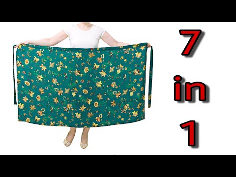 Make 1 Very Simple Miracle Skirt, Wear in 7 Different Ways!❤️As skirt, dress, tunic
