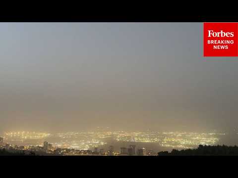 RAW VIDEO: Sirens Blare Across Haifa, Israel, As Iran Launches More Strikes