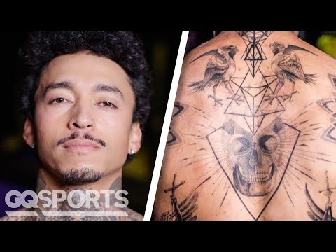 Nyjah Huston Breaks Down His Tattoos | GQ Sports