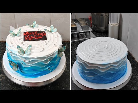 Simple Butterfly Theme Birthday Cake|Butterfly Birthday Cake For Girl