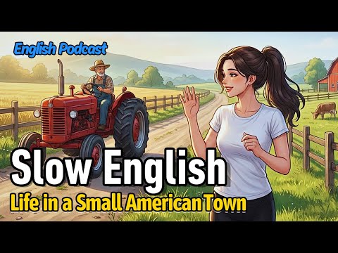 A Peaceful Day in a Small American Town | Slow English Podcast (A1–A2)