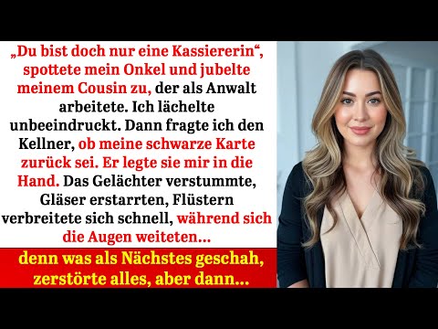 Sie nannten mich Kassiererin – bis die schwarze Karte kam und der Raum verstummte schock!!