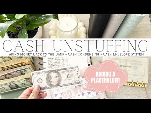 Weekly Cash Unstuffing & Cash Condensing | Taking Money Back to the Bank | Cash Envelope System