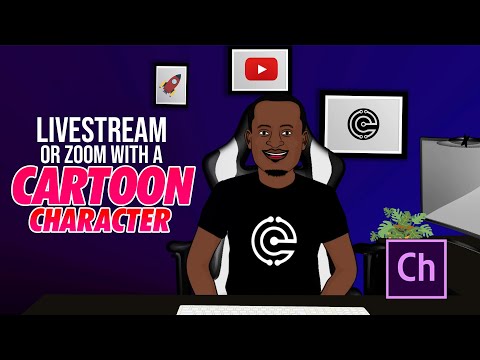 Livestream/Zoom with a cartoon character | Adobe Character Animator