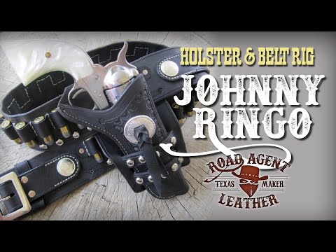 Leathercraft: Tombstone "Johnny Ringo" SAA Cowboy Action Cosplay Leather Holster Leatherworking