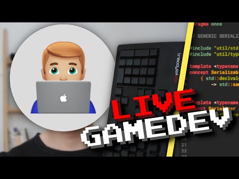 Implementing game saves in my custom engine (LIVE GAMEDEV)