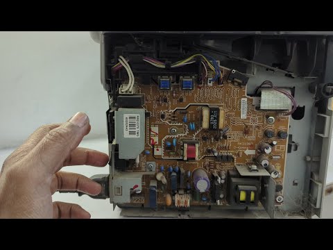 HP Printer M1005 Power on Problem how to turn on printer? Power Supply Board Repair Hp M1005 note on