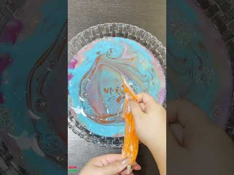 MAKING SLIME WITH PIPING BAG VS BALLOON #shorts