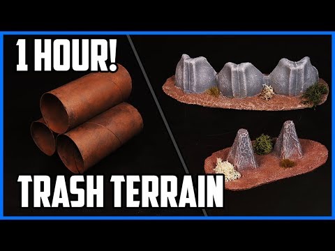 Trash To Terrain In 1 Hour - Warhammer 40k