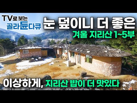 눈은 소복하고, 밥은 맛있고. 겨울 지리산에 집 짓고 사는 사람들의 소박한 하루｜한국기행｜#골라듄다큐