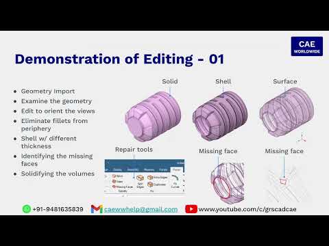 ANSYS Complete Course | 07. Spaceclaim Geometry Cleanup