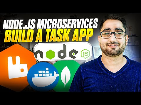 🚀 Build Node.js Microservices with MongoDB, Docker & RabbitMQ | Build a Task App