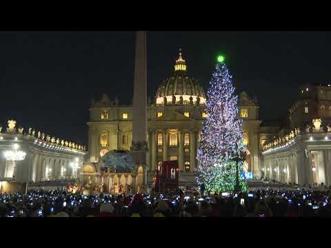 Vatican: illumination du sapin de Noël  | AFP Images