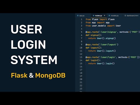 Build a User Login System with Flask and MongoDB - Part 1