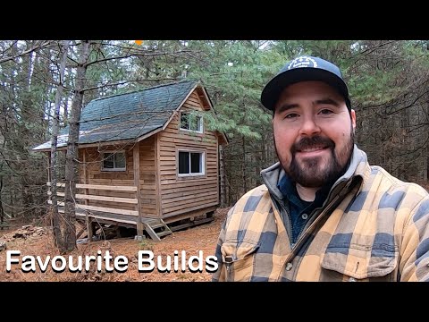 Tour My Cabin, I'm Super Proud of It - Completed Tiny Cabin Build