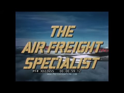 "  THE AIR FREIGHT SPECIALIST "  1960s FLYING TIGER LINE AIR CARGO & TRANSPORT PROMO FILM  XD22655