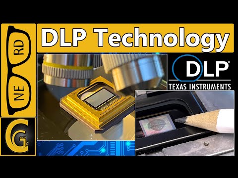 DLP Technology & Digital Mirror Device under Microscope and Image Test, CAUTION: Super Interesting