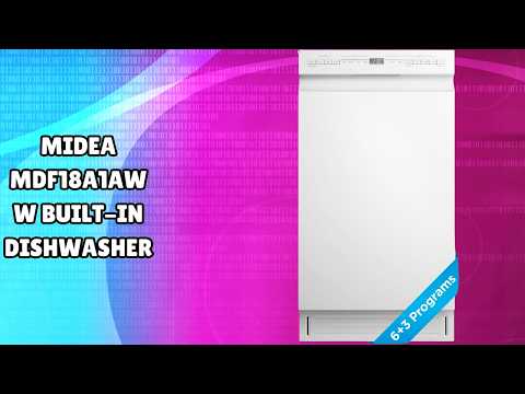 Clean Dishes Every Time | Midea MDF18A1AWW Built-in Dishwasher - FULL REVIEW