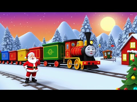 ​​Маленький поезд Санты на рождественских