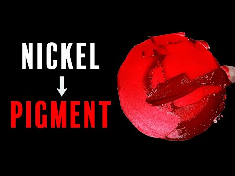 Making Brilliant Red Paint from Nickel