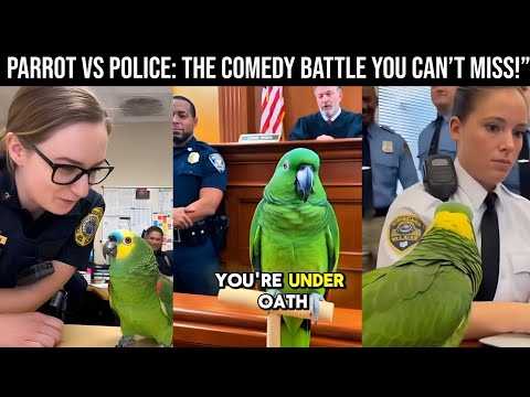 👮🦜Parrot vs Police The Comedy Battle You Can’t Miss | Funny Parrot Talking 🚨 🚓